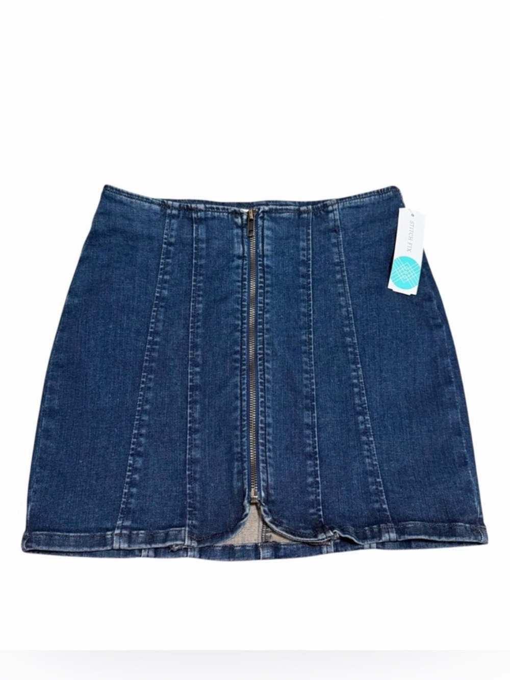 NWT Free People‎ We The Free Layla Denim Skirt with Front Zipper | Size 2
